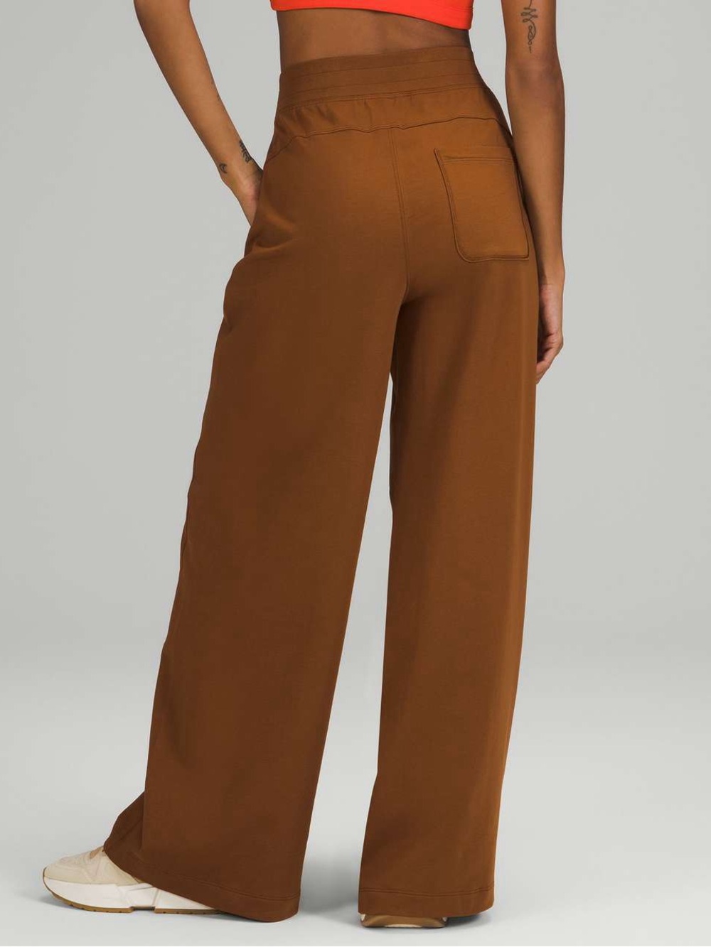 Lululemon LA Wide Leg Super High Rise Pant in Copper Brown - Picture 2 of 16
